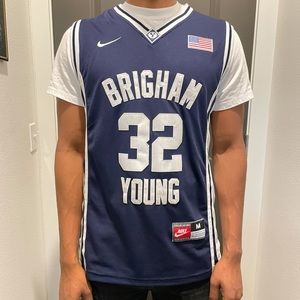 Nike #32 Brigham Young Fredette Jersey